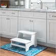 Linon Tyler Wood Bed Step Stool in White