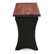 Linon Jackie Solid Wood Rustic Dining Nook Set with Storage in Black and Walnut