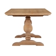 Linon Larson Pine Wood Double Pedestal Dining Table in Rustic Honey Brown