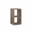 Linon Lane Two Cubby Open Back Storage Cabinet in Gray Wood