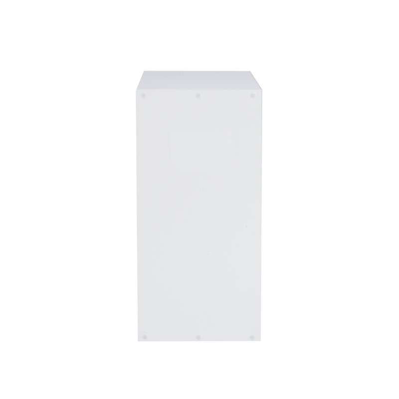 Linon Lane Four Cubby Open Back Storage Cabinet in White Wood