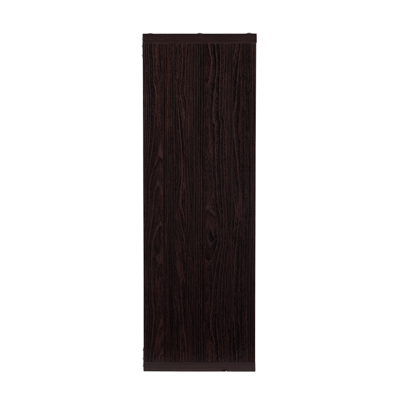 Linon Lane Six Cubby Open Back Storage Cabinet in Espresso Wood