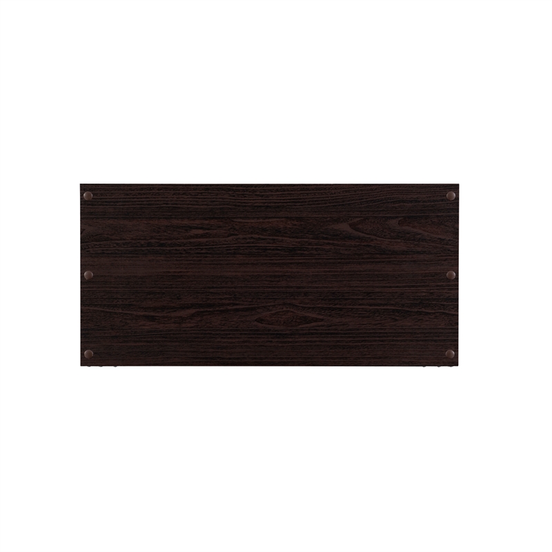 Linon Lane Six Cubby Open Back Storage Cabinet in Espresso Wood