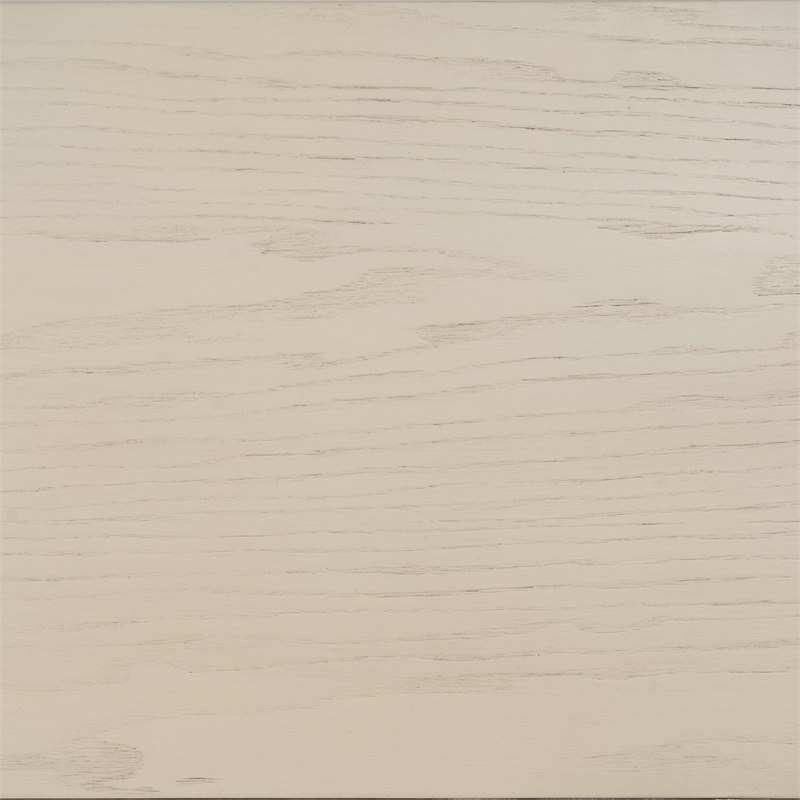 Linon Willow Wood 2 Tone Dining Bench in Smokey White and Dark Gray