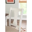 Linon Willow Wood Set of Two Dining Side Chairs in Brown