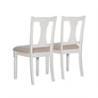 Linon Willow Wood Set of Two Dining Side Chairs in Brown
