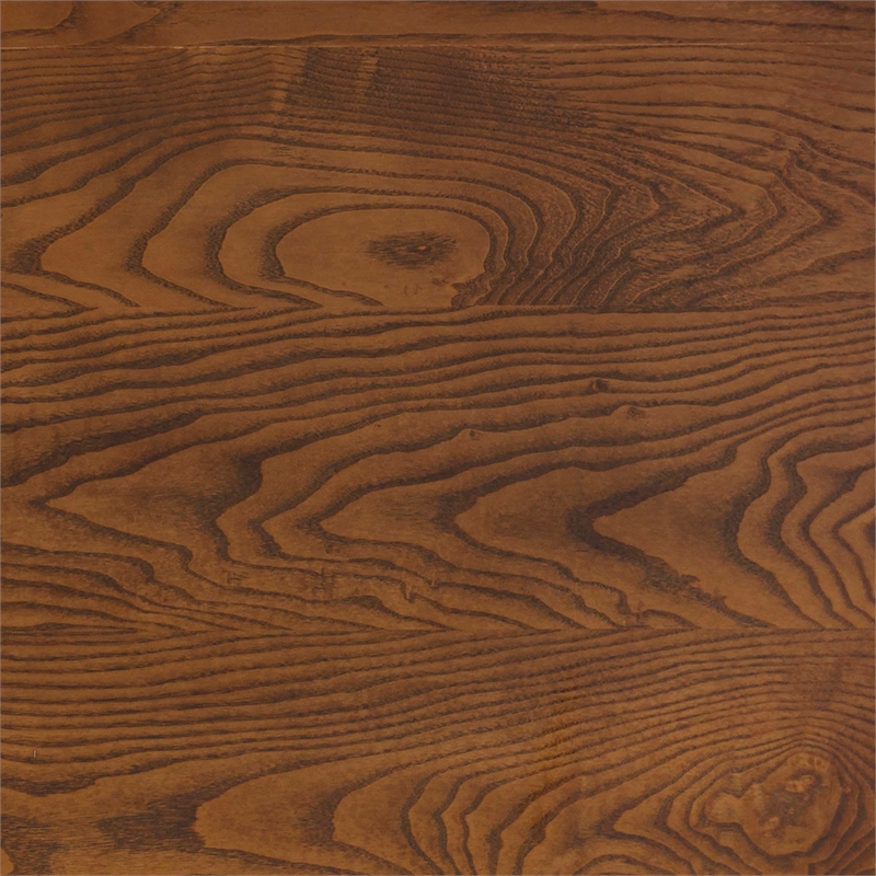 Linon Willow Wood Five Piece Upholstered Dining Set in Vanilla White/Honey Brown