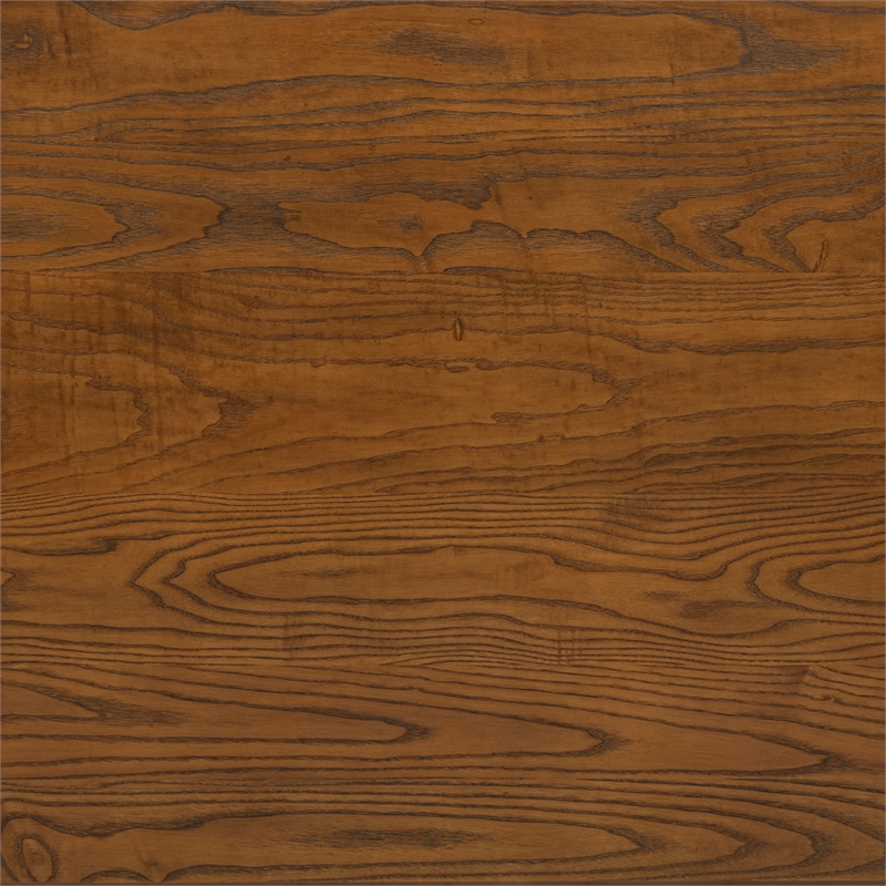 Linon Jane 2 Tone Dining Table in Vanilla White and Honey Brown Wood