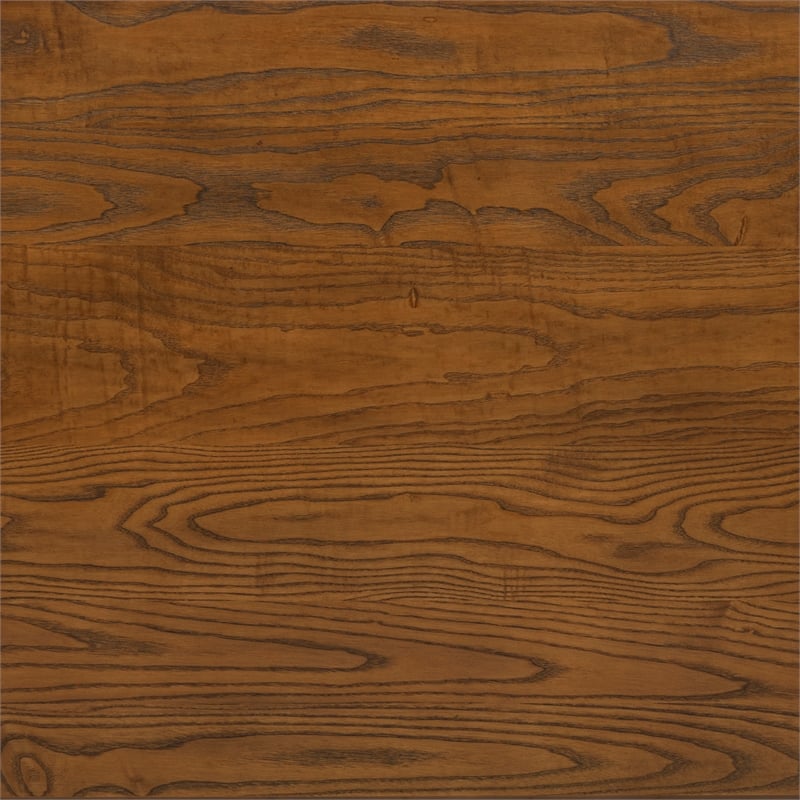 Linon Jane 2 Tone Dining Table in Vanilla White and Honey Brown Wood