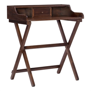 linon cade wooden folding desk