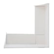Linon Troyin Corner Breakfast Nook with Hidden Storage in Solid White Pine Wood