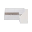 Linon Troyin Corner Breakfast Nook with Hidden Storage in Solid White Pine Wood