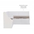 Linon Troyin Corner Breakfast Nook with Hidden Storage in Solid White Pine Wood