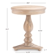 Linon Bree Round Wood Side Table 20