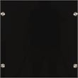 Linon Dart End Table (Set of 2) Top & Bottom Glass Shelves in Glossy Black Steel