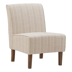 linon lily fabric upholstered accent slipper chair