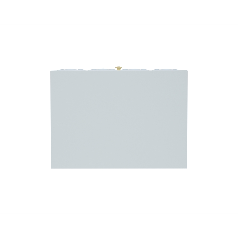 Linon Alick Wood Geo Texture 2 Drawer Nightstand with Gold Hardware in Gray