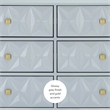 Linon Alick Wood Geo Texture 6 Drawer Dresser with Gold Hardware in Gray
