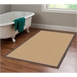 Linon Athena Machine Tufted Wool 4'x6' Rug in Sisal and Slate