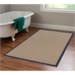 Linon Athena Machine Tufted Wool 4'x6' Rug in Cork and Blue