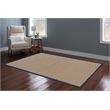 Linon Athena Machine Tufted Wool 5'x8' Rug in Cork and Blue