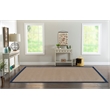 Linon Athena Machine Tufted Wool 8'x11' Rug in Cork and Blue