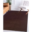 Linon Classic Greek Key Hand Woven Wool 5'x8' Rug in Brown