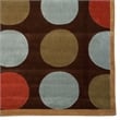 Linon Trio Devi Hand Tufted Polyester 8'x10' Rug in Brown