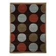 Linon Trio Devi Hand Tufted Polyester 8'x10' Rug in Brown