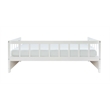 Linon Macey Twin to King Daybed 2 Spacious Drawers in White Pine Wood