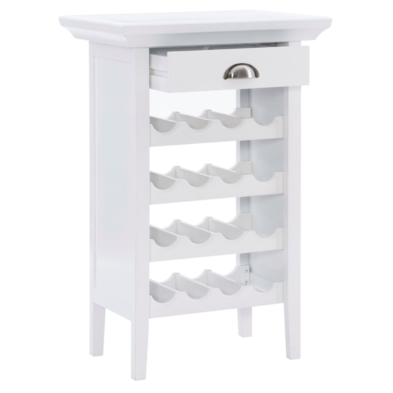 White wine rack cheap cabinet