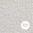 Linon Hawn Round Padded Storage Ottoman Light Wood Trim in Natural Sherpa Fabric