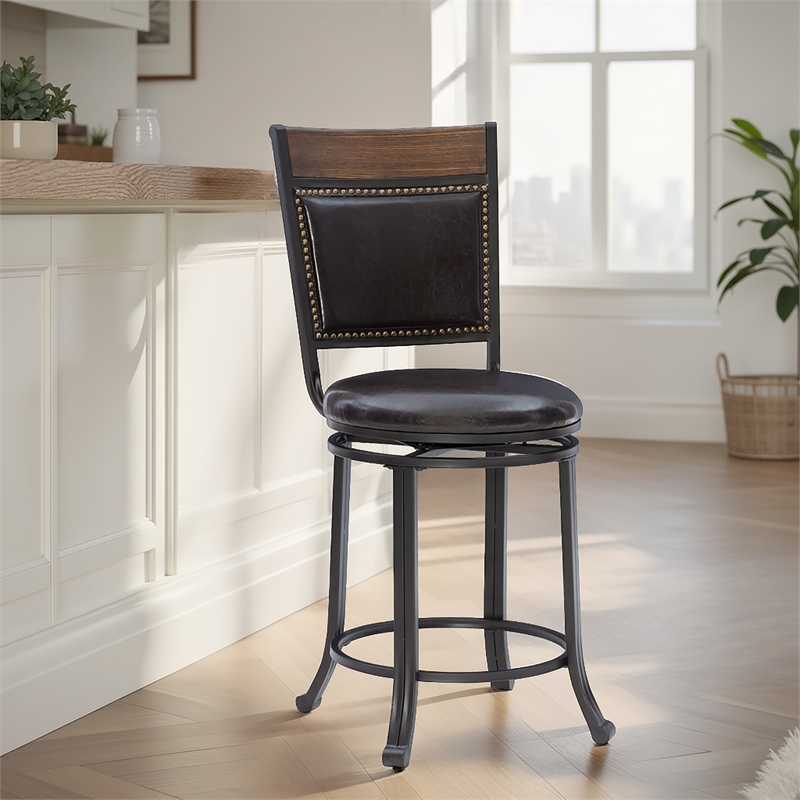 Linon Franklin Metal Swivel 24