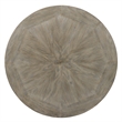 Linon Franklin Gray Wash Wood Upholstered 3 Piece Round Pub Set in Pewter Steel