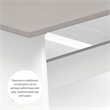 Linon Ardmore Pine Wood Corner Nook Dining Set with Storage in White and Gray