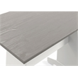 Linon Ardmore Pine Wood Corner Nook Dining Set with Storage in White and Gray