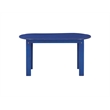 Linon Adirondack Sturdy Solid Acacia Wood Outdoor Coffee Table in Blue Stain