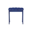 Linon Adirondack Sturdy Solid Acacia Wood Outdoor End Table in Blue Stain