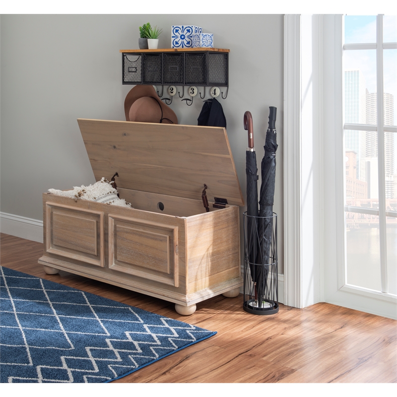 Linon Chadwick Traditional Cedar Chest in Natural Finished Wood