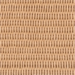 Linon Patty Set of 2 Dining Chairs Woven Seat Tapered Leg in Brown Finished Wood