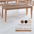 Linon Patty Rubberwood Bench Handwoven Rope Seat 18