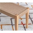 Linon Patty Rubberwood Bench Handwoven Rope Seat 18