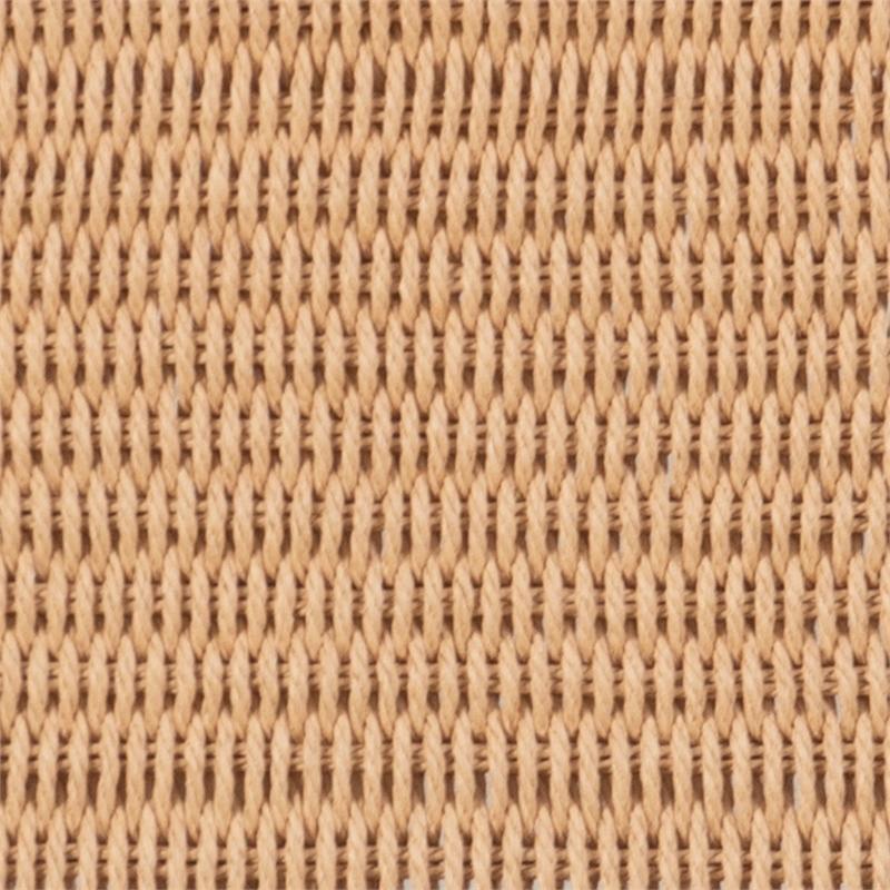 Linon Patty 6 Pce Wood Dining Set 4 Chairs and Bench with Woven Seats in Brown