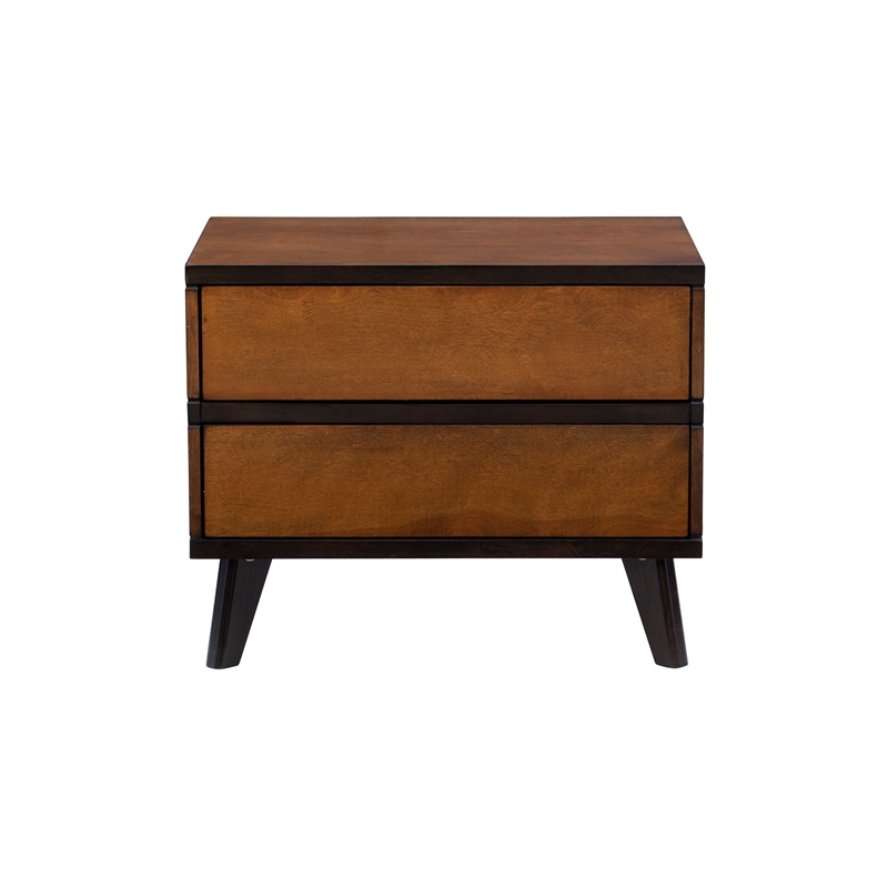 walnut brown nightstand