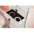 Linon Esther Wood Jewelry Armoire in Off White