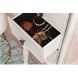 Linon Esther Wood Jewelry Armoire in Off White