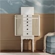 Linon Esther Wood Jewelry Armoire in Off White