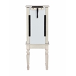 Linon Esther Wood Jewelry Armoire in Off White
