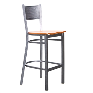 linon connen metal barstools set of two in silver