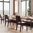 Linon Burke Solid Beechwood Commercial Grade Set of Two Side Chairs in Espresso